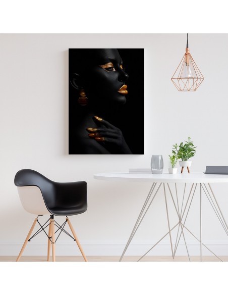 Elegancia Dorada – Cuadro Decorativo en Lienzo Canvas