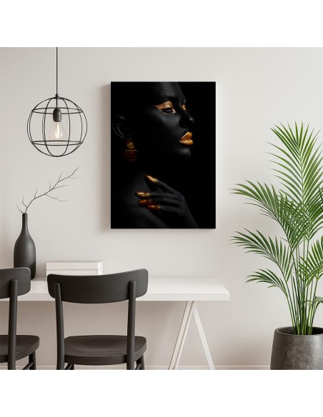 Elegancia Dorada – Cuadro Decorativo en Lienzo Canvas