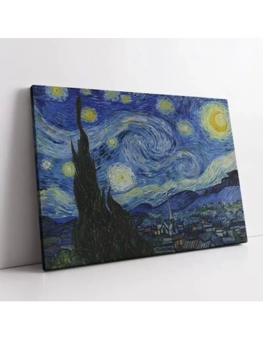 Cuadro La Noche Estrellada Van Gogh 55x70cm en Lienzo Canvas - Arte