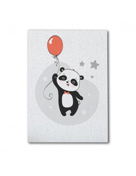 Panda Feliz – Cuadro Decorativo Infantil en Lienzo Canvas
