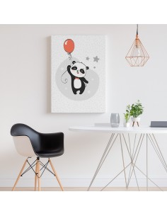 Panda Feliz – Cuadro Decorativo Infantil en Lienzo Canvas 2