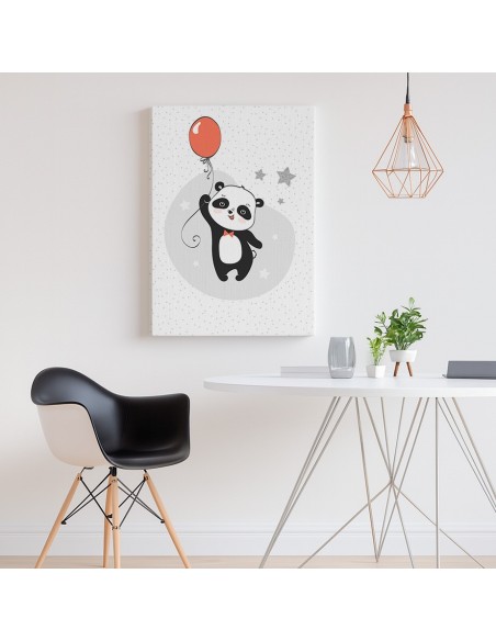 Panda Feliz – Cuadro Decorativo Infantil en Lienzo Canvas