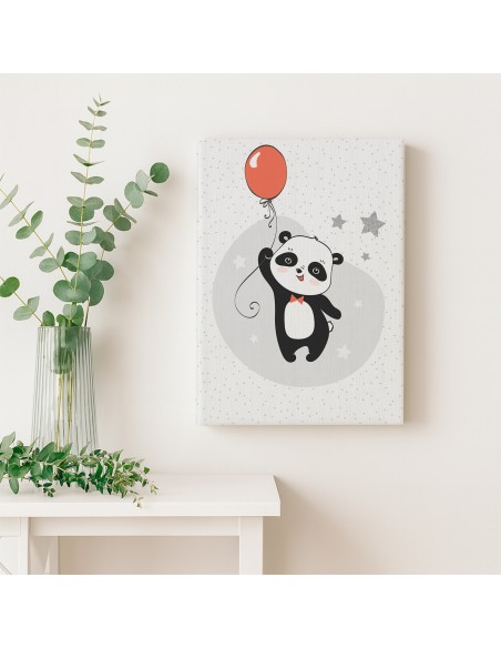 Panda Feliz – Cuadro Decorativo Infantil en Lienzo Canvas