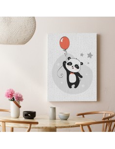 Panda Feliz – Cuadro Decorativo Infantil en Lienzo Canvas