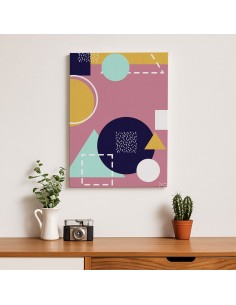 Geometría Pastel – Cuadro Decorativo en Lienzo Canvas 2