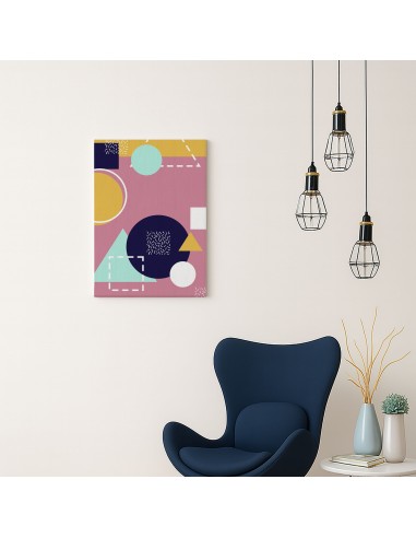 Geometría Pastel – Cuadro Decorativo en Lienzo Canvas
