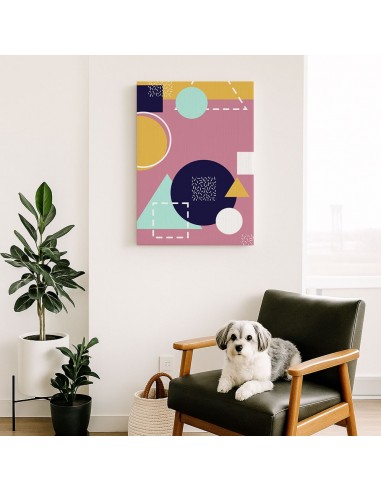 Geometría Pastel – Cuadro Decorativo en Lienzo Canvas