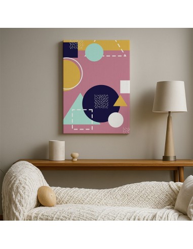 Geometría Pastel – Cuadro Decorativo en Lienzo Canvas