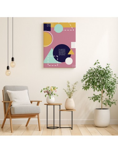Geometría Pastel – Cuadro Decorativo en Lienzo Canvas
