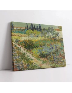 Cuadro Jardín de Van Gogh 55x70cm en Lienzo Canvas - Arte Decorativo