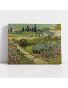 Cuadro Jardín de Van Gogh 55x70cm en Lienzo Canvas - Arte Decorativo 2