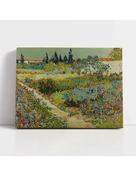Cuadro Jardín de Van Gogh 55x70cm en Lienzo Canvas - Arte Decorativo