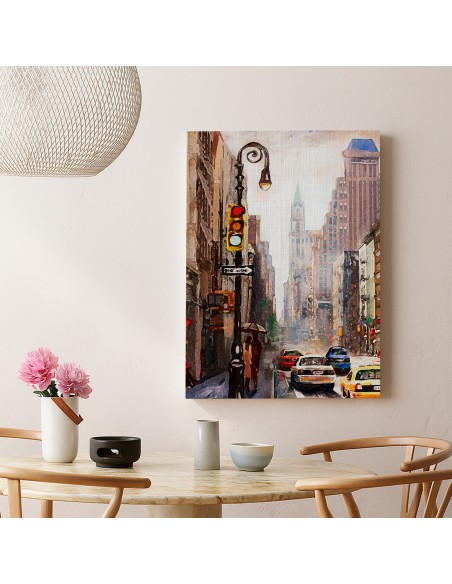 Avenida Urbana – Cuadro Decorativo en Lienzo Canvas