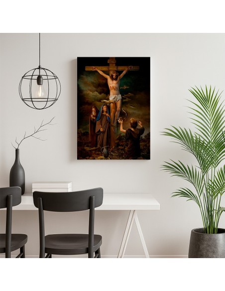 La Crucifixión de Cristo – Cuadro Religioso en Lienzo Canvas